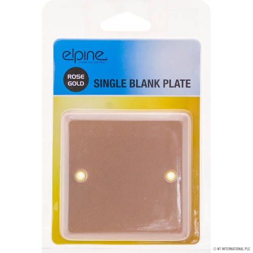 Single Blank Plate Rose Gold