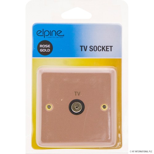 TV Socket Rose Gold