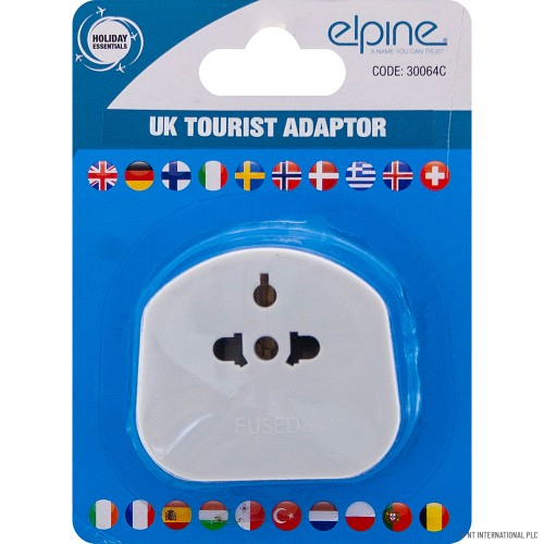 UK Tourist / Visitor Adaptor - On Card