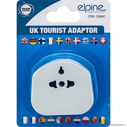 UK Tourist / Visitor Adaptor - On Card