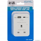 Plug Through Adaptor W/2XUSD