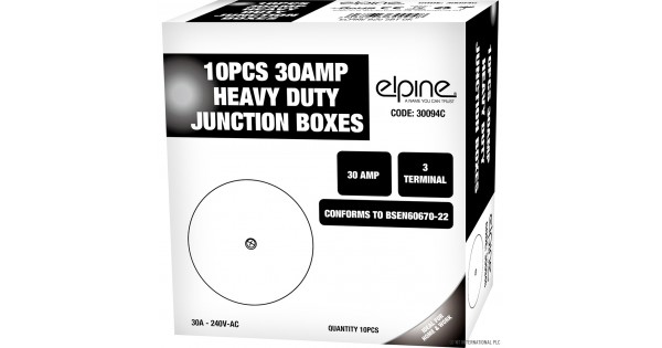 20 Amp Terminal Junction Box Plastic PVC Electrical Wiring 4