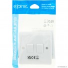 Slim Curve 10A Light Switch 2G  2 Way ( White