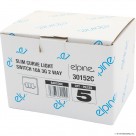 Slim Curve 10A Light Switch 3G 2 Way ( White