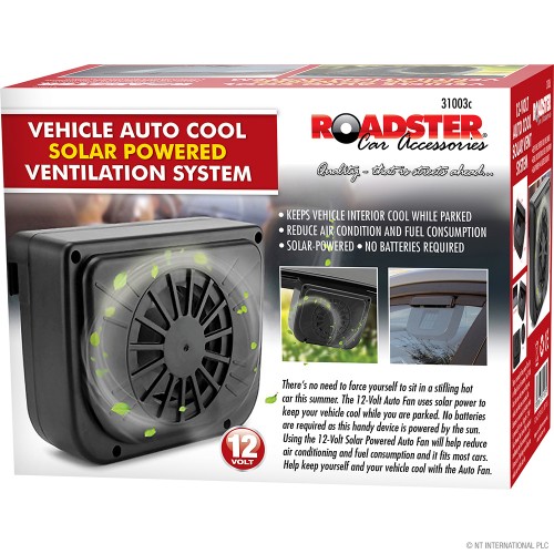 Solar Powered Ventilation Fan System Auto Coo