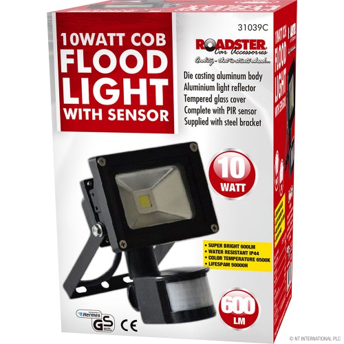 10w COB Floodlight With PIR Sensor LED