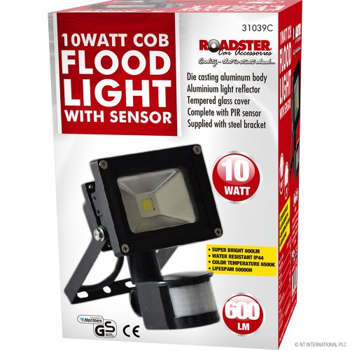 10w COB Floodlight with PIR Sensor LED