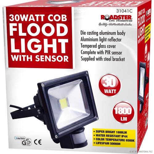 30w COB Floodlight with PIR Sensor LED