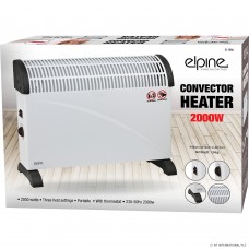 2000w Portable Convector Heater - White