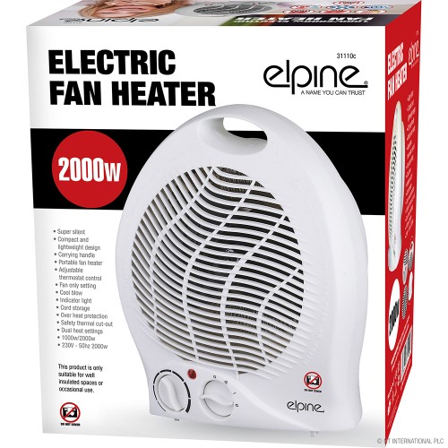 NOT FOR SALE - FAULTY STOCK -2000w Electric Fan Heater