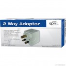 2 Way Adaptor White ( 10 )