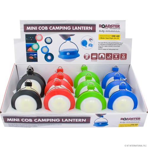 3w LED COB Camping Lantern - Display Box