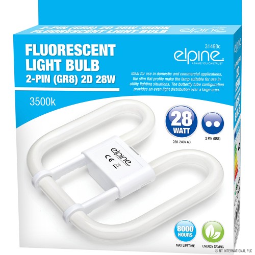 28w 2D Flourescent Tube / Bulb - 2 Pin