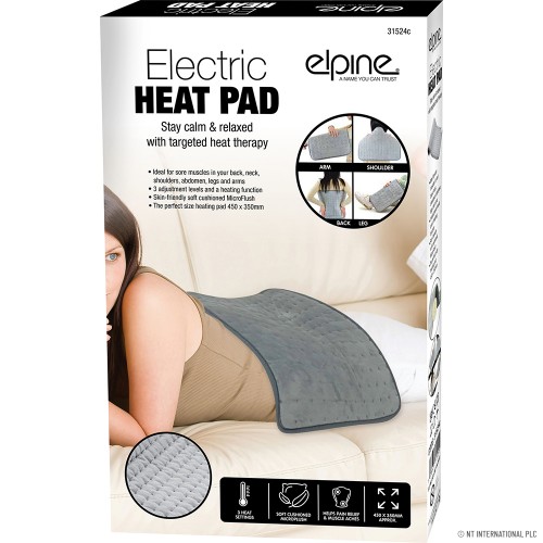 Electric Heating Pad 45 x 35cm - Grey