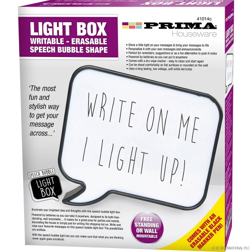 LED Light Box - Speech Bubble Shape