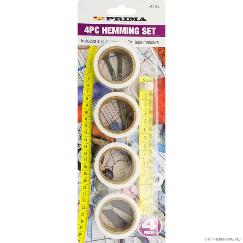 4pc Hemming Set Plus 5m Tape Measure