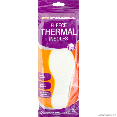 2pc Fleece Thermal Insoles (in Pairs)