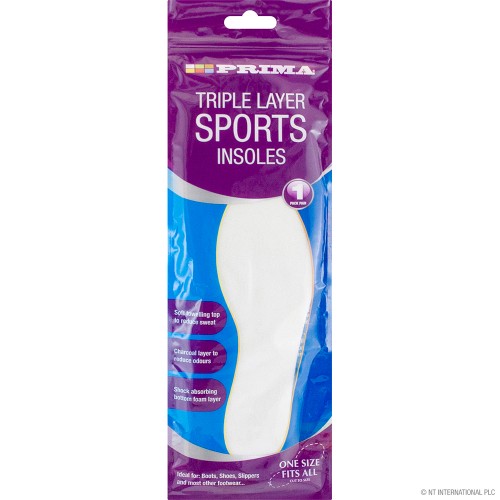 Triple Layer Sports Insoles ( Pair )