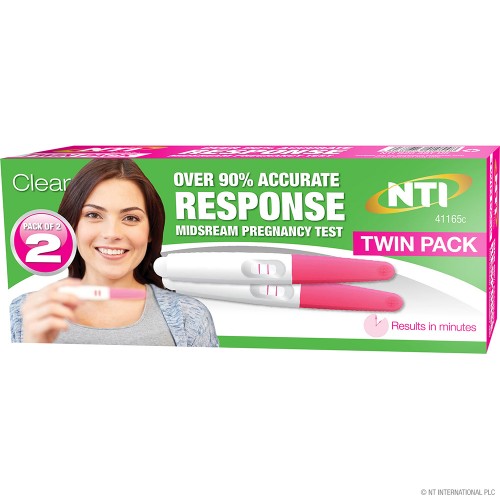2pc Midstream Pregnancy Test Kit ( Twin )