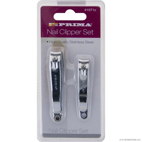 2pc Nail Clipper Set in Blister ( S/S )