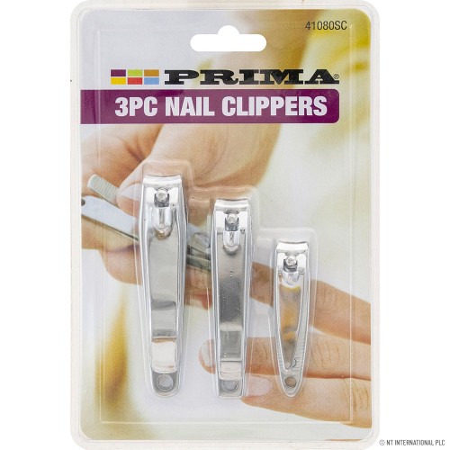 3pc Nail Clipper Set in Blister
