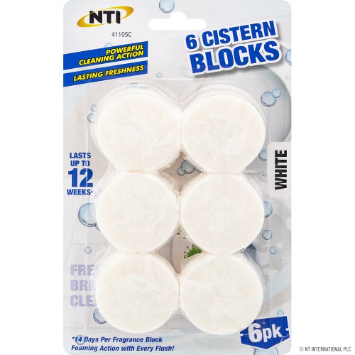 6pc Toilet Block-White