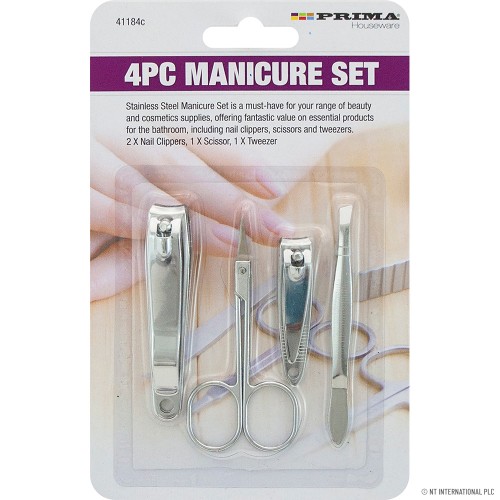 4pc Nail Clipper / Manicure / Scissor Set