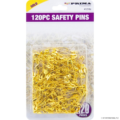 120pc Safety Bobby Pins - Gold