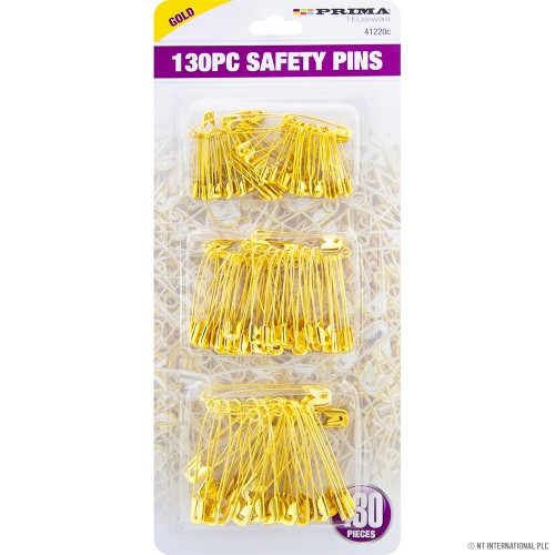 130pc Safety Bobby Pins - Gold