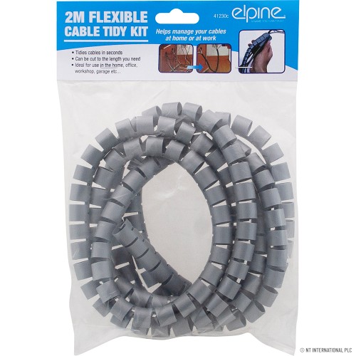 2m Cable Tidy Kit (No Clip) - Poly Bag