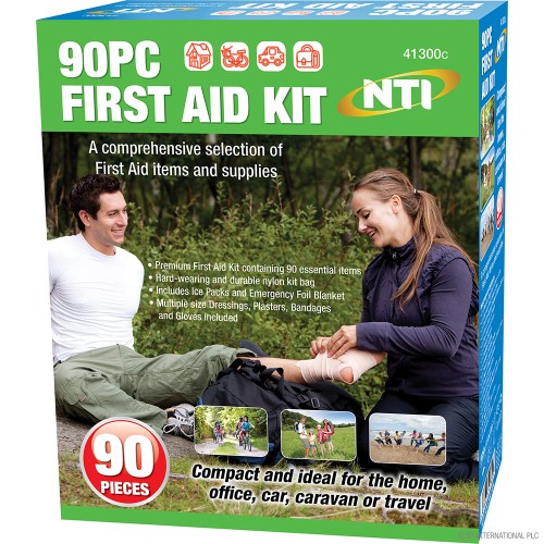 90pc Medical First Aid Kit Emergency