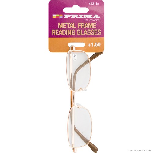 Reading Glasses +1.50 Metal Frame