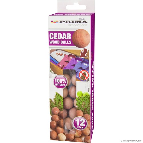 12pc Cedar Wood Balls