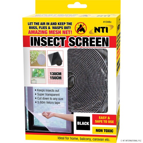 Insect Screen 130 x 150cm - Black
