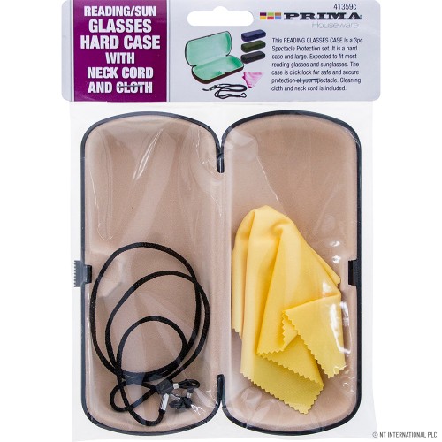 Reading Glasses Case - Cord & Cleaning Cloth