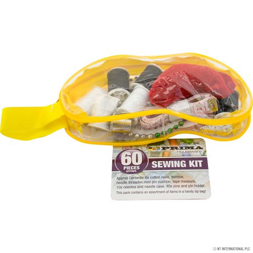 60pk Sewing Kit in PVC Case