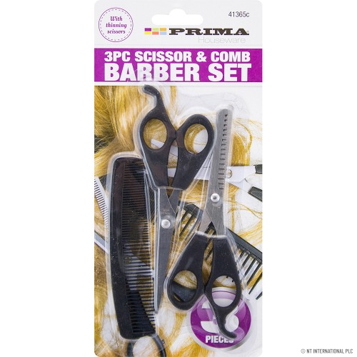 3pc Scissor & Comb Barber Set