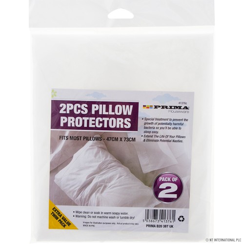 2pk Pillow Protectors 47cm x 73cm