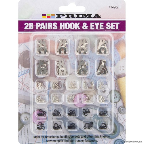 28 Pairs Hook & Eye Set
