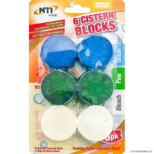 6pk Toilet Block 6*50g - Asst Fragranced