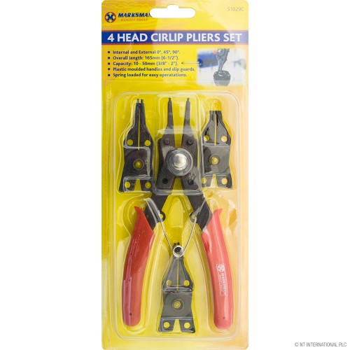 4-in-1 Cirlip Plier Set