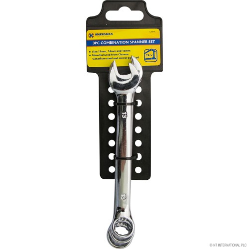 3pc Combination Spanner 13 - 15mm