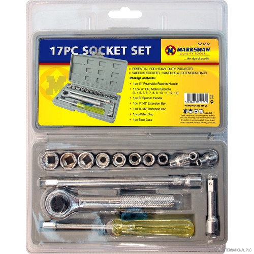 17pc Socket Set - Blowcase