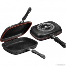 36cm Double Grill Pan Die Cast - Black