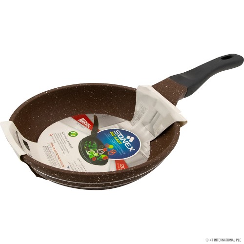 20cm Fry Pan With Induction Die Cast - Chocol