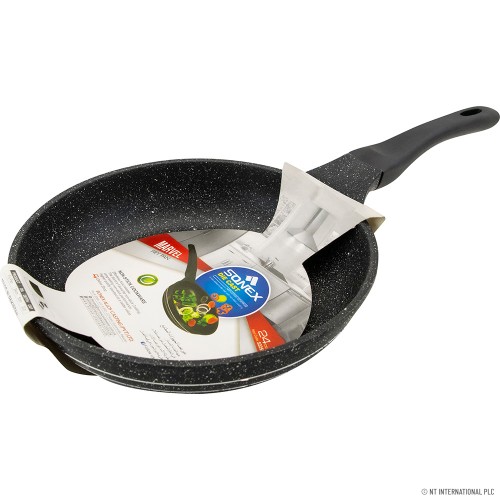 24cm Fry Pan With Induction Die Cast - Black