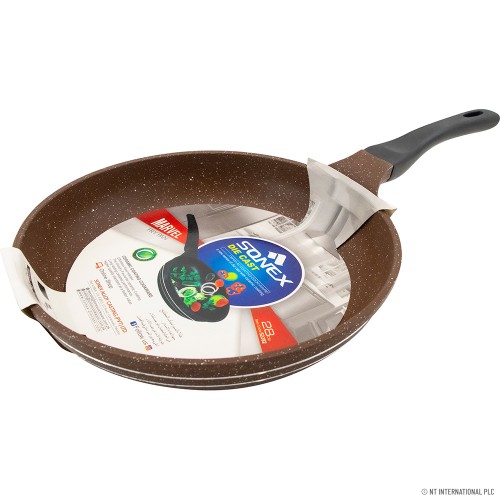 28cm Fry Pan With Induction Die Cast - Chocol