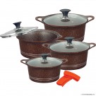 8pc Casserole Set ( King ) With Induction - C