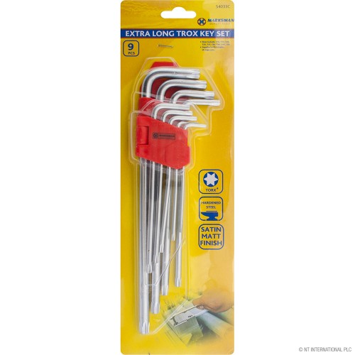 9pc Torx Key Set ( Extra Long )
