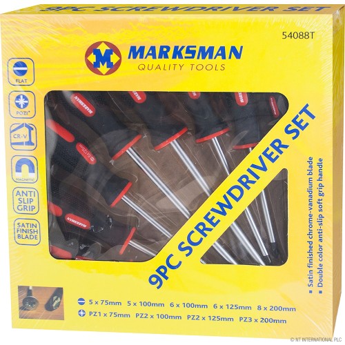 9pc Screwdriver Set - Boxed